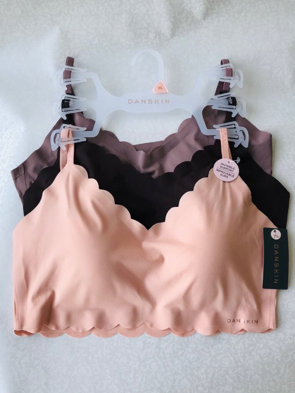 Danskin  Invisible Support  BRAS, Removable Cups 3-set   Size : XL